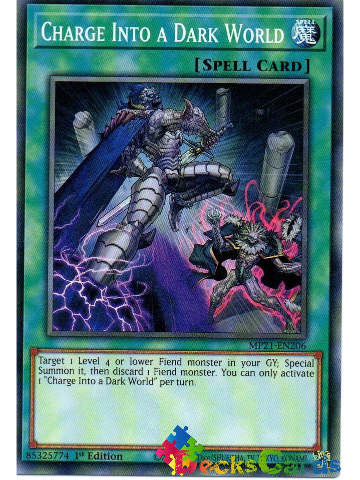 Charge Into a Dark World - MP21-EN206 - Common 1st Edition 1