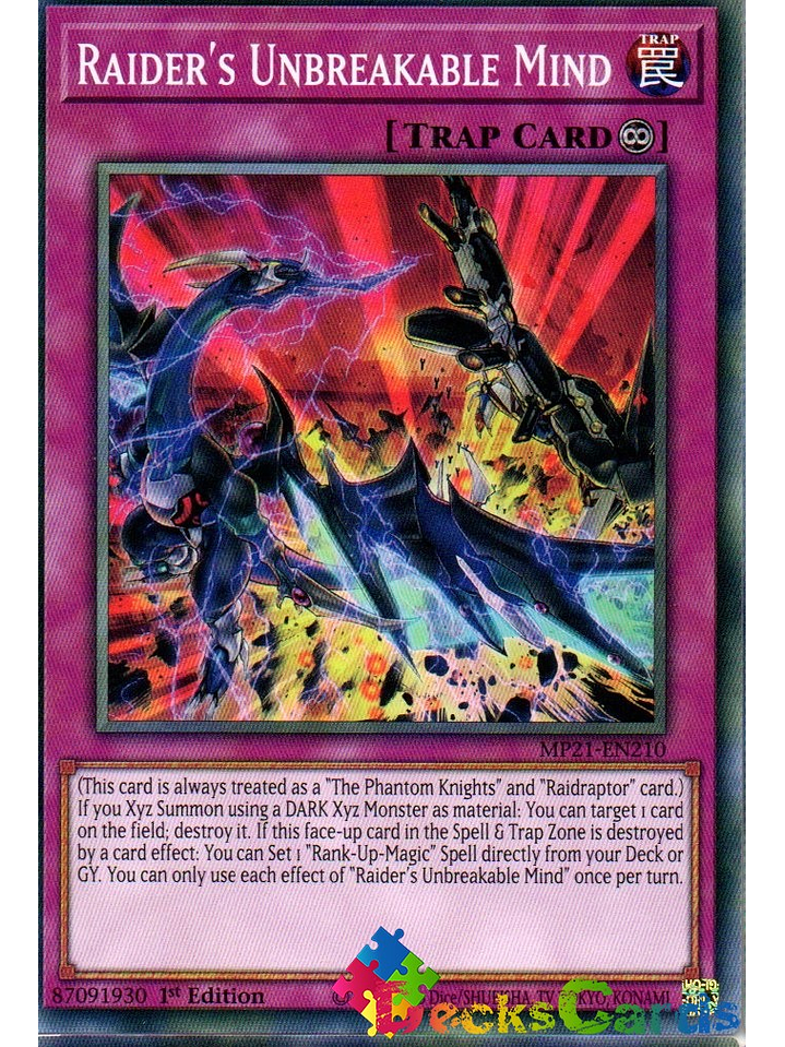 Raider's Unbreakable Mind - MP21-EN210 - Common 1st Edition 1