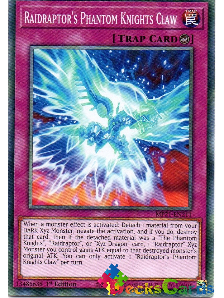 Raidraptor's Phantom Knights Claw - MP21-EN211 - Common 1st Edition 1