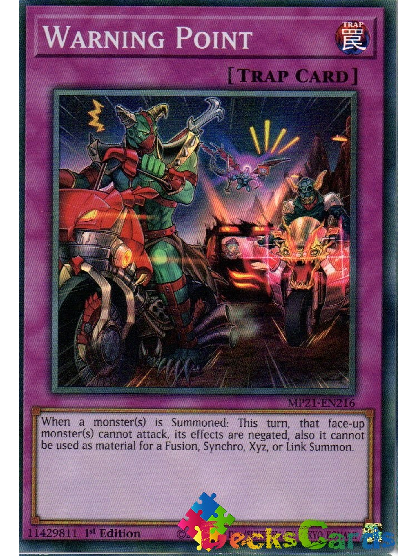 Warning Point - MP21-EN216 - Super Rare 1st Edition 1