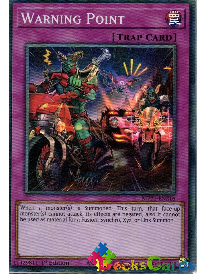 Warning Point - MP21-EN216 - Super Rare 1st Edition 1