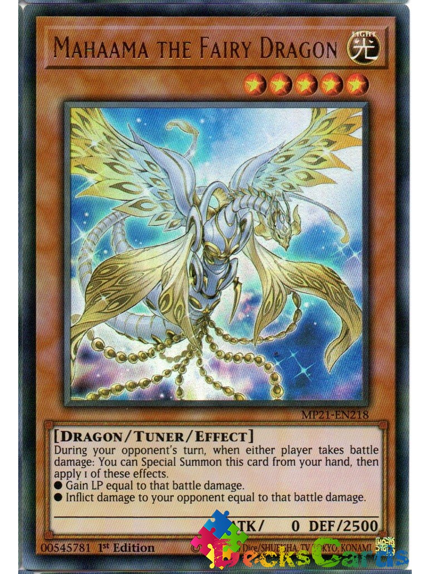 Mahaama the Fairy Dragon - MP21-EN218 - Ultra Rare 1st Edition 1