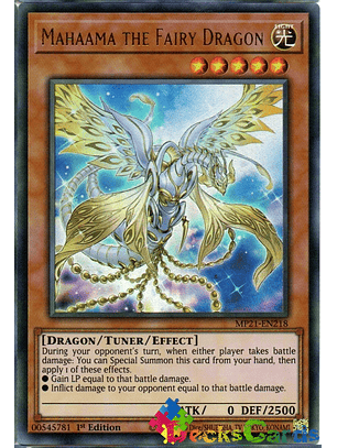Mahaama the Fairy Dragon - MP21-EN218 - Ultra Rare 1st Edition