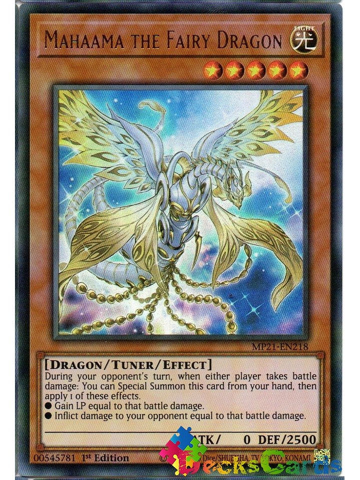 Mahaama the Fairy Dragon - MP21-EN218 - Ultra Rare 1st Edition 1