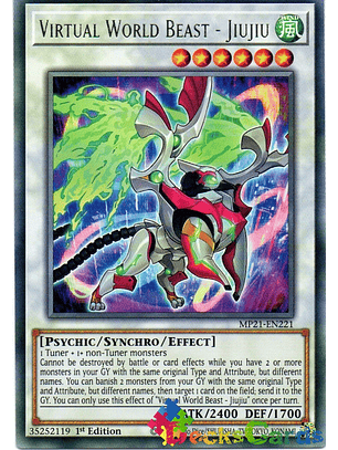 Virtual World Beast - Jiujiu - MP21-EN221 - Rare 1st Edition