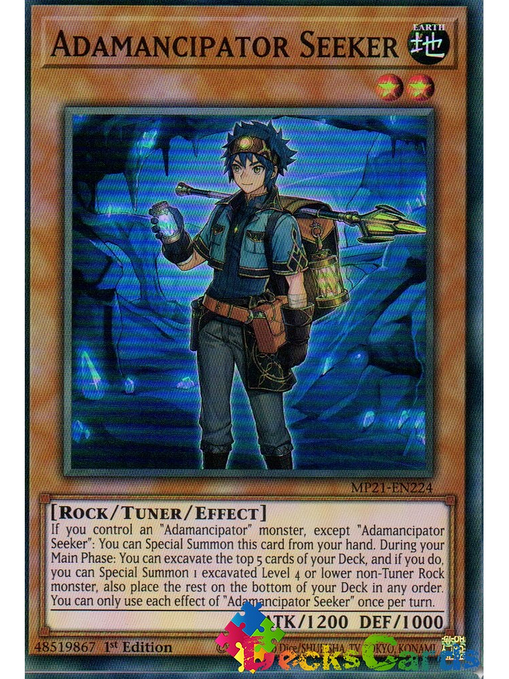 Adamancipator Seeker - MP21-EN224 - Super Rare 1st Edition 1