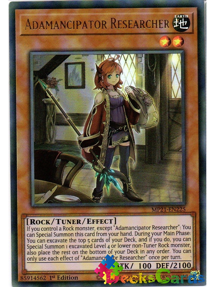 Adamancipator Researcher - MP21-EN225 - Ultra Rare 1st Edition 1