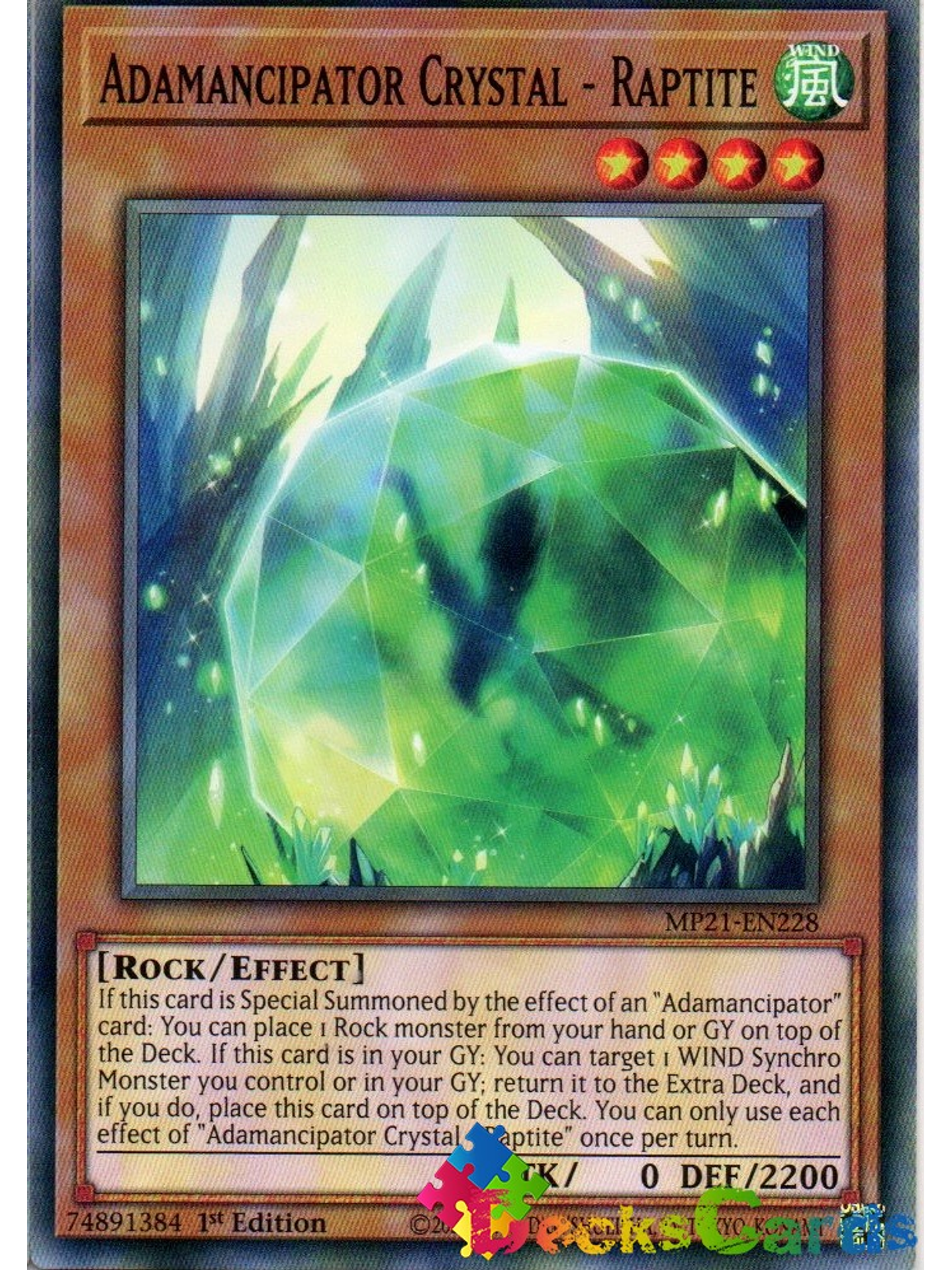 Adamancipator Crystal - Raptite - MP21-EN228 - Common 1st Edition 1