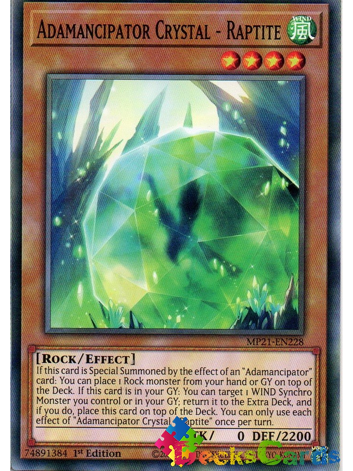 Adamancipator Crystal - Raptite - MP21-EN228 - Common 1st Edition 1