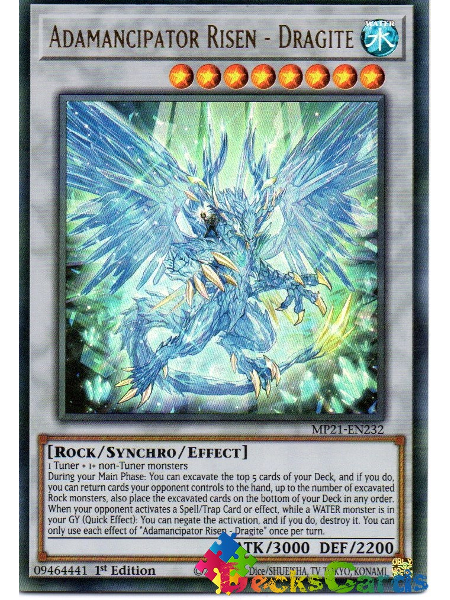 Adamancipator Risen - Dragite - MP21-EN232 - Ultra Rare 1st Edition 1