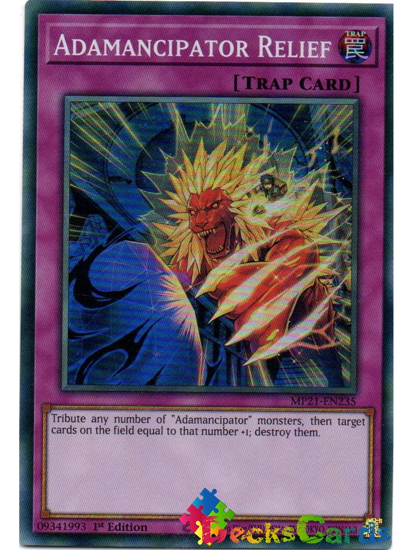 Adamancipator Relief - MP21-EN235 - Super Rare 1st Edition 1