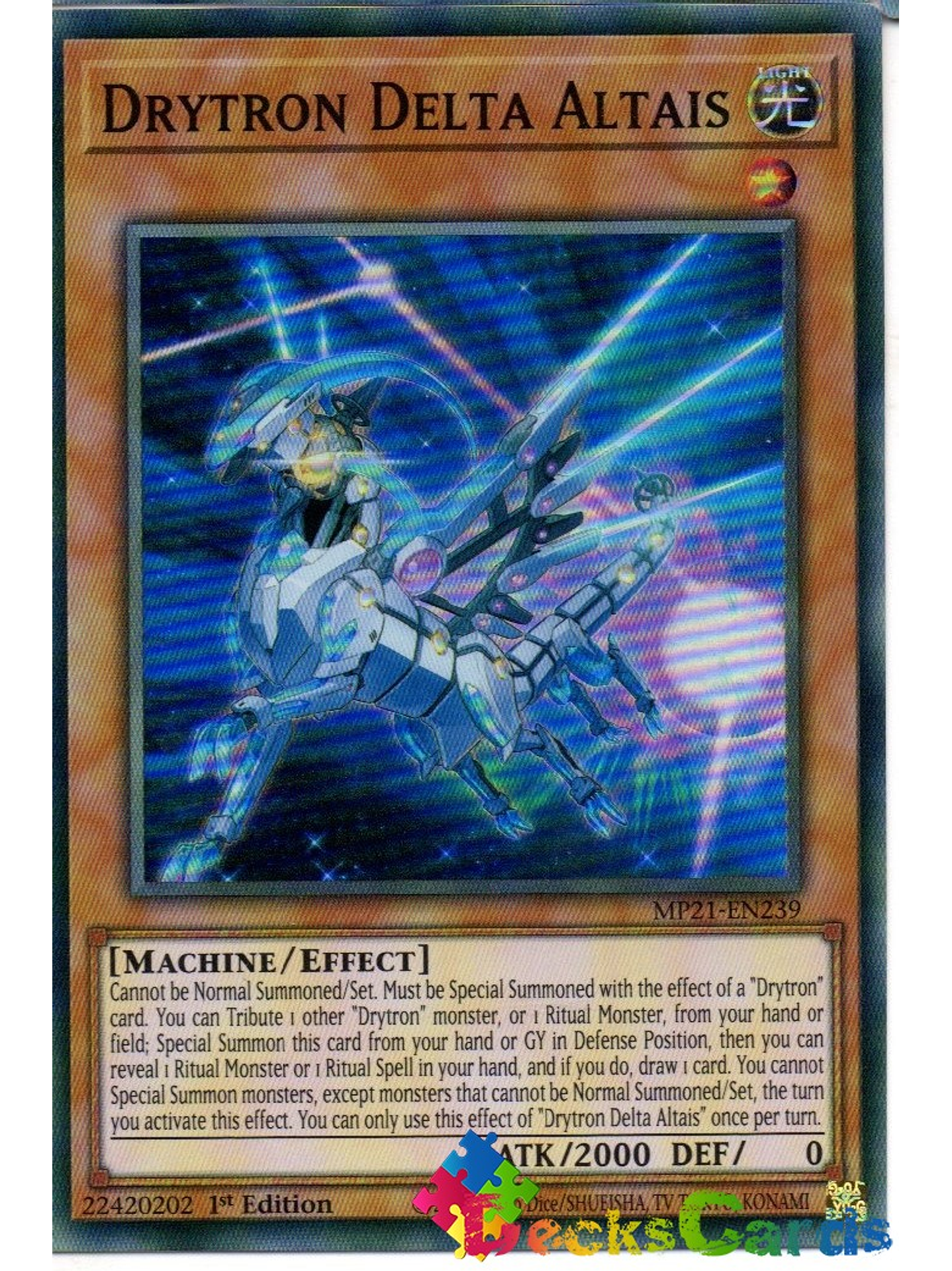 Drytron Delta Altais - MP21-EN239 - Super Rare 1st Edition 1