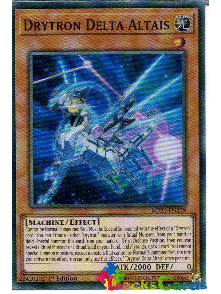 Drytron Delta Altais - MP21-EN239 - Super Rare 1st Edition 1