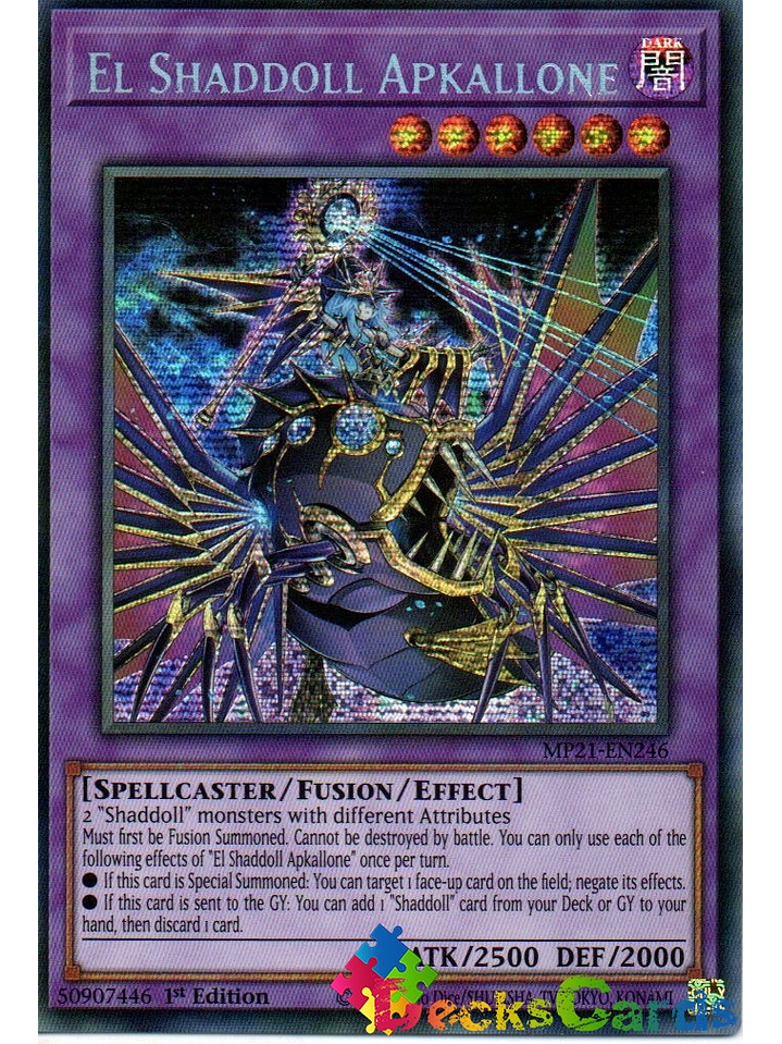 El Shaddoll Apkallone - MP21-EN246 - Prismatic Secret Rare 1st Edition 1