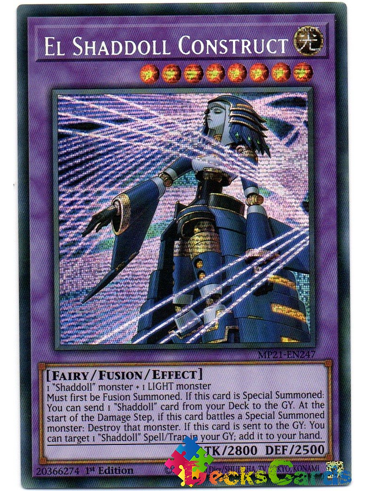 El Shaddoll Construct - MP21-EN247 - Prismatic Secret Rare 1st Edition 1