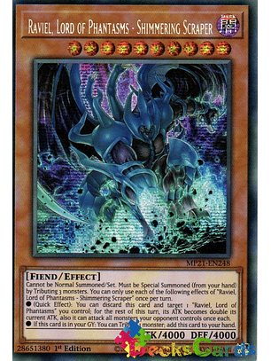 Raviel, Lord of Phantasms - Shimmering Scraper - MP21-EN248 - Prismatic Secret Rare