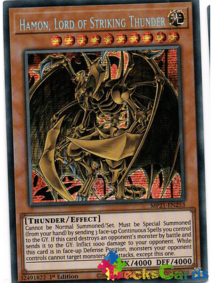 Hamon, Lord of Striking Thunder - MP21-EN253 - Prismatic Secret Rare 1st Edition