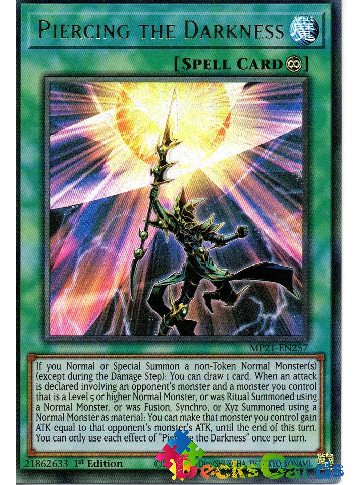 Piercing the Darkness - MP21-EN257 - Ultra Rare 1st Edition 1