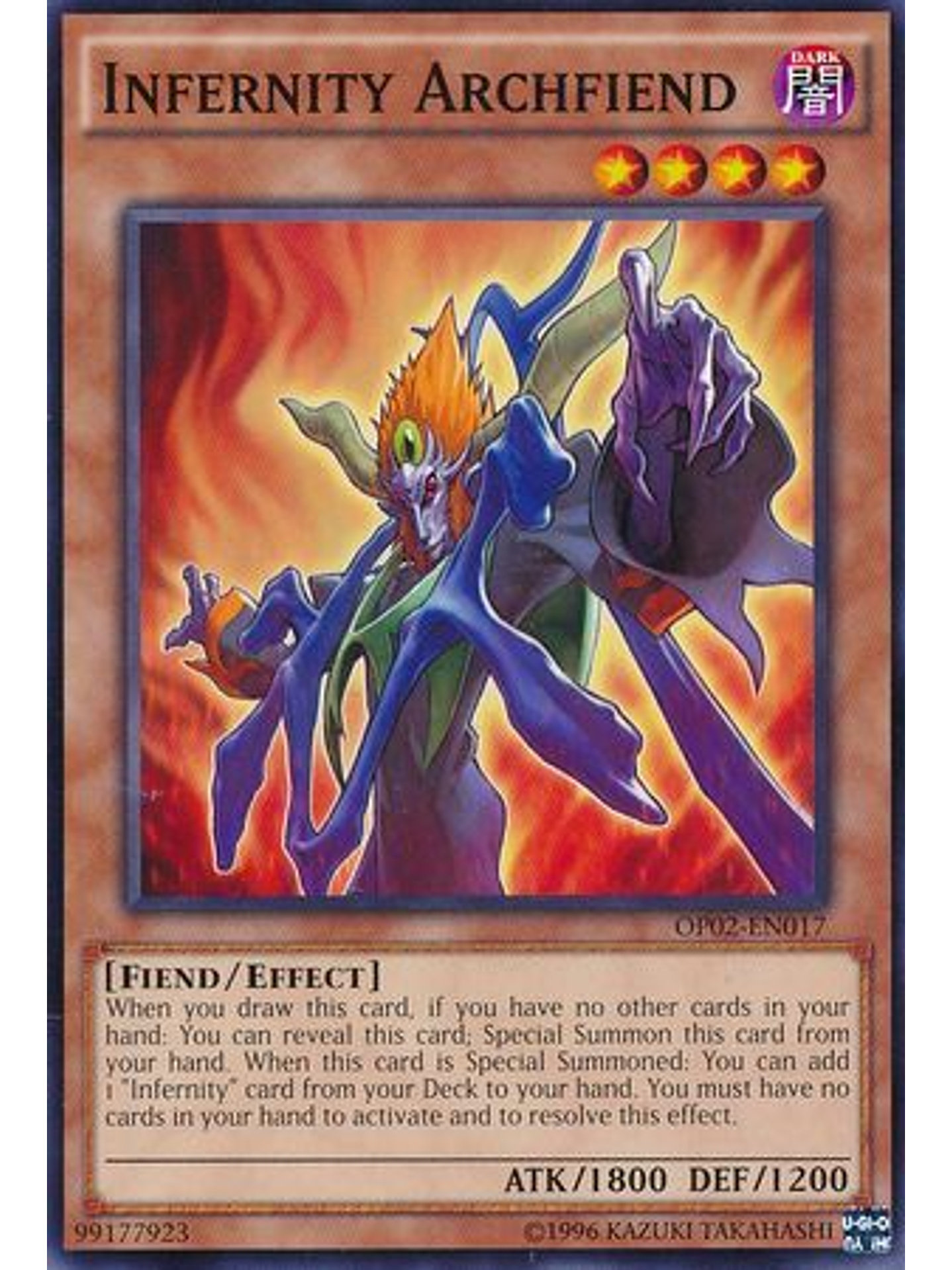 Infernity Archfiend - OP02-EN017 - Common 1