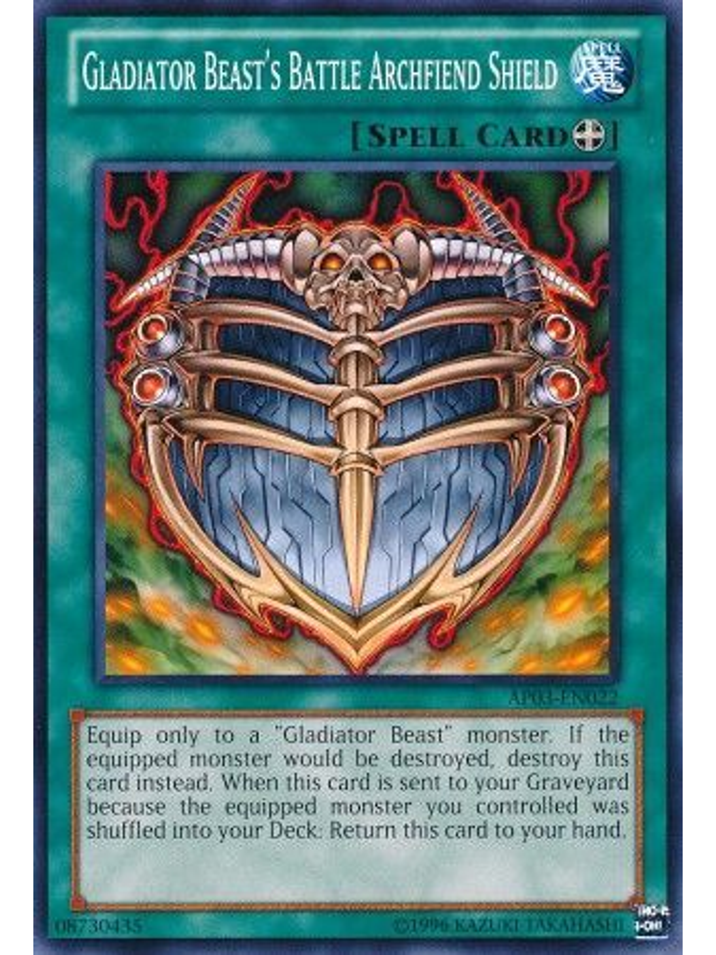 Gladiator Beast's Battle Archfiend Shield - AP03-EN022 - Common 1