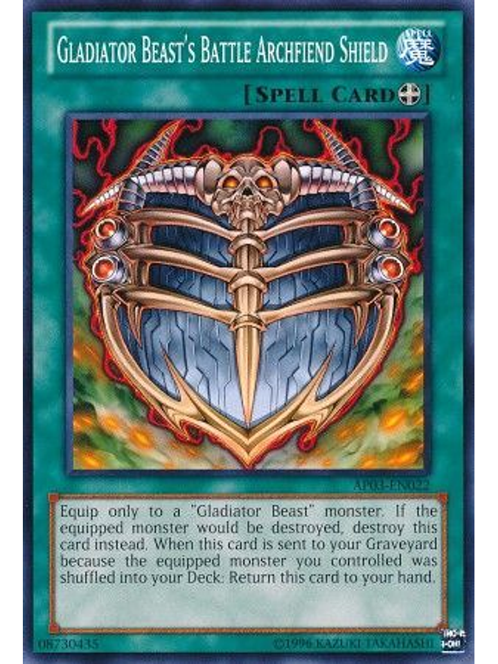Gladiator Beast's Battle Archfiend Shield - AP03-EN022 - Common 1