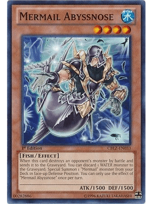 Mermail Abyssnose - CBLZ-EN033 - Common 1st Edition