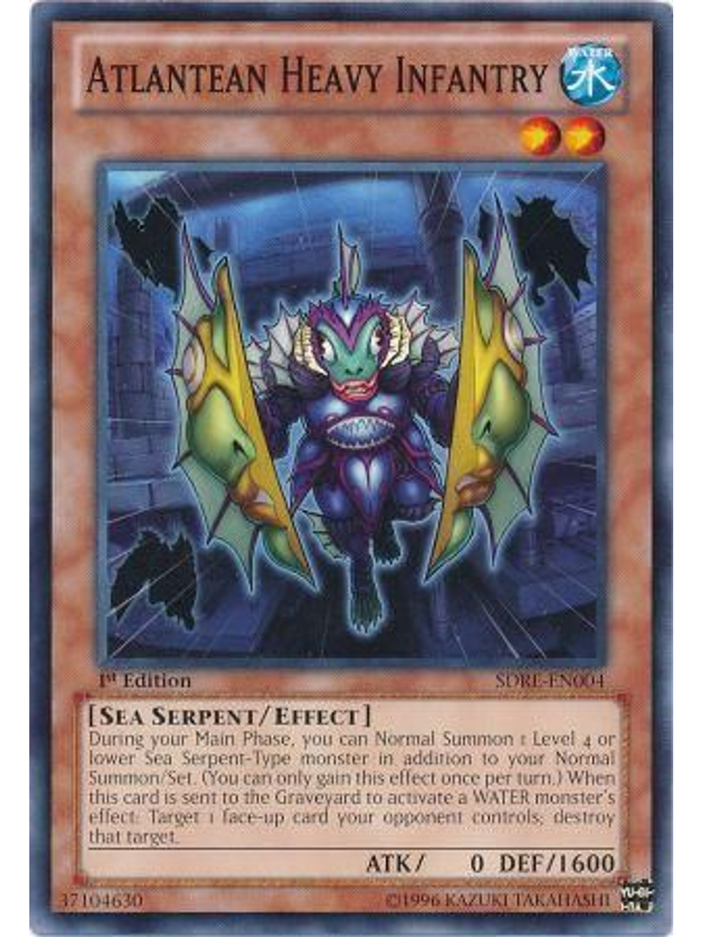 Atlantean Heavy Infantry - SDRE-EN004 - Common 1st Edition 1