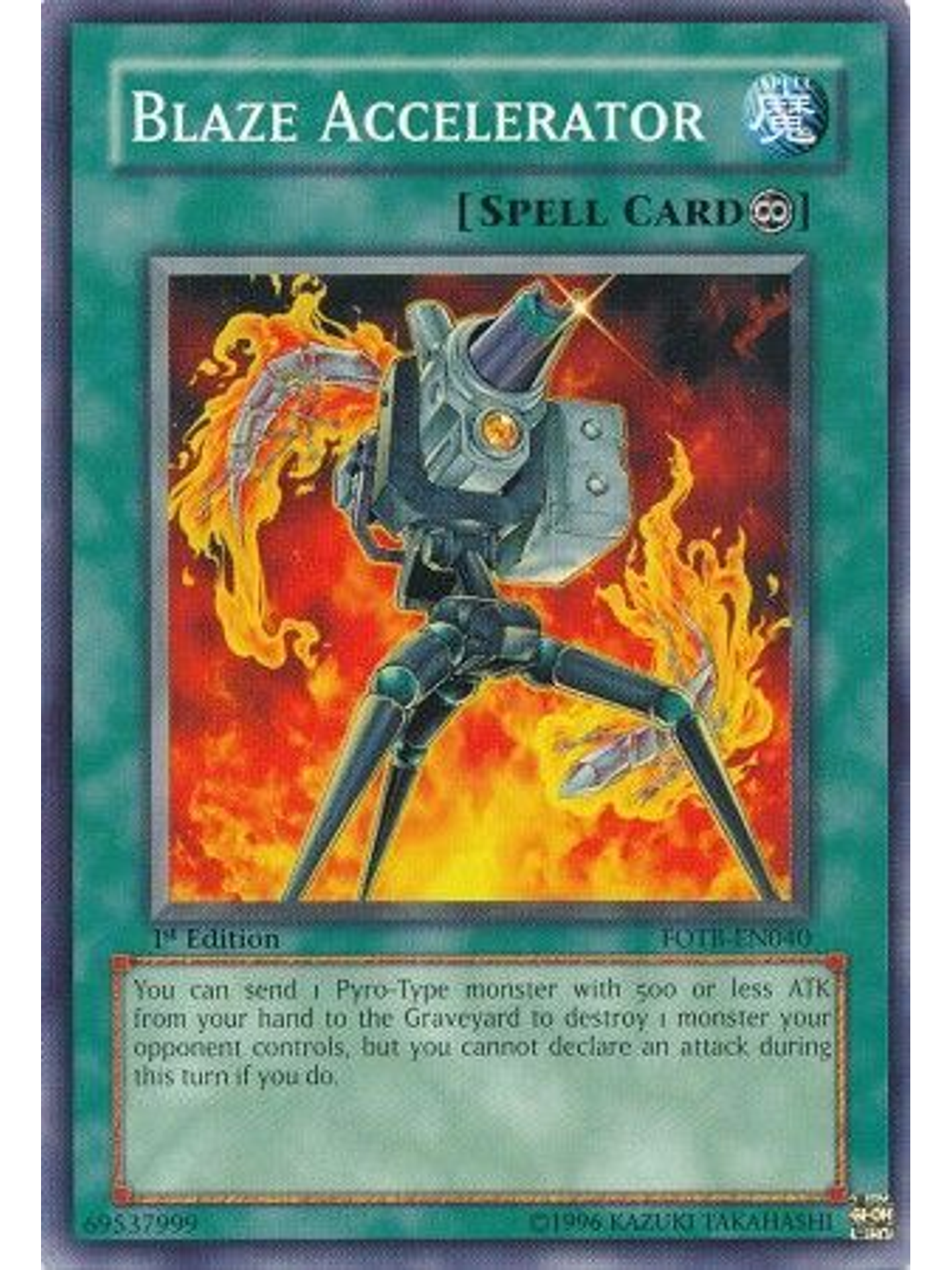 Blaze Accelerator - FOTB-EN040 - Common 1st Edition 1