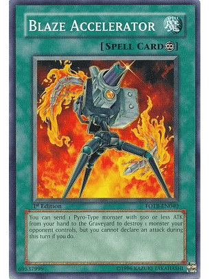 Blaze Accelerator - FOTB-EN040 - Common 1st Edition