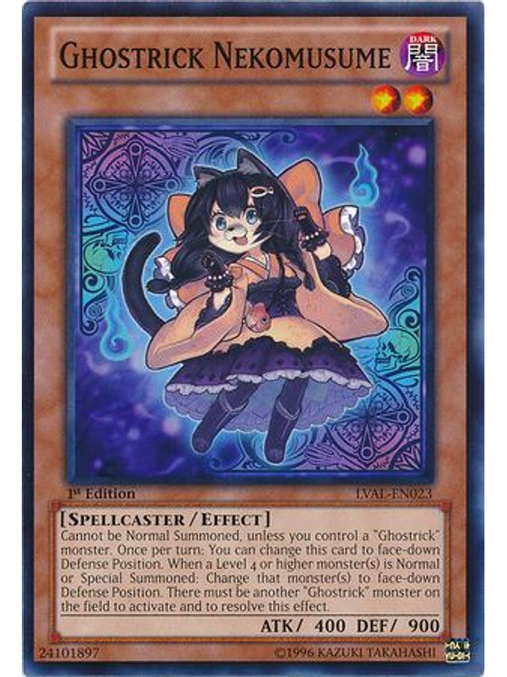 Ghostrick Nekomusume - LVAL-EN023 - Common 1st Edition 1