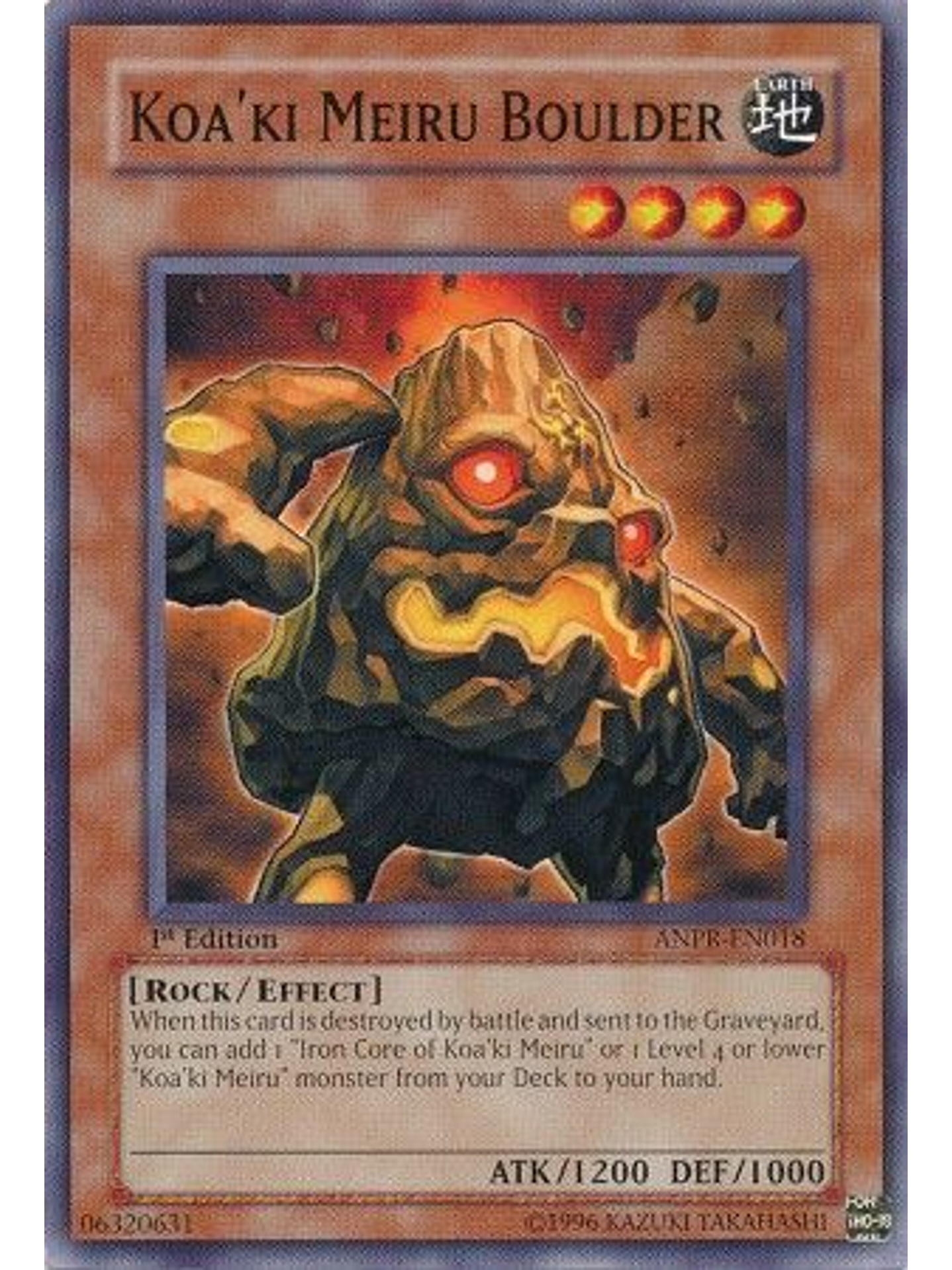 Koa'ki Meiru Boulder - ANPR-EN018 - Common 1st Edition 1
