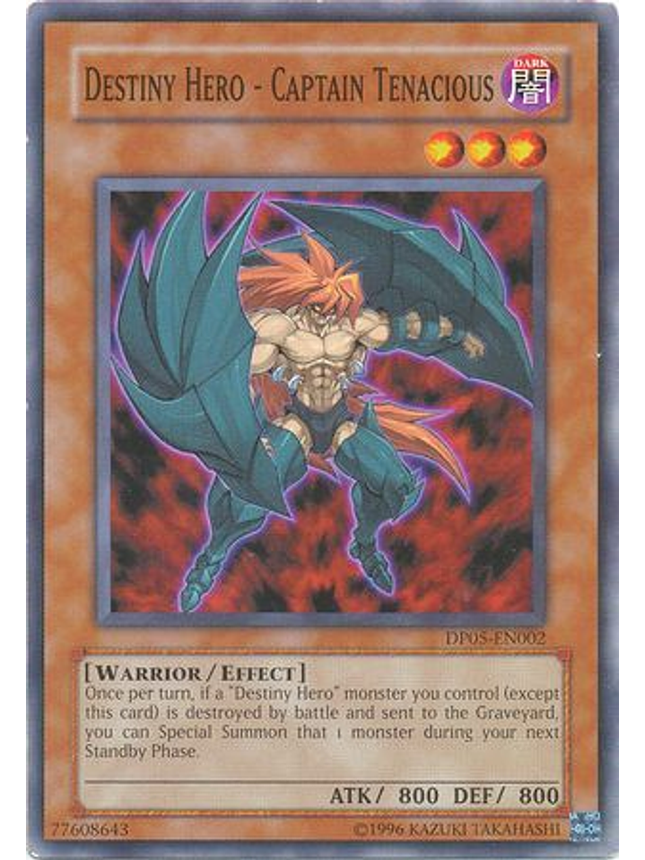 Destiny Hero - Captain Tenacious - DP05-EN002 - Common Unlimited 1