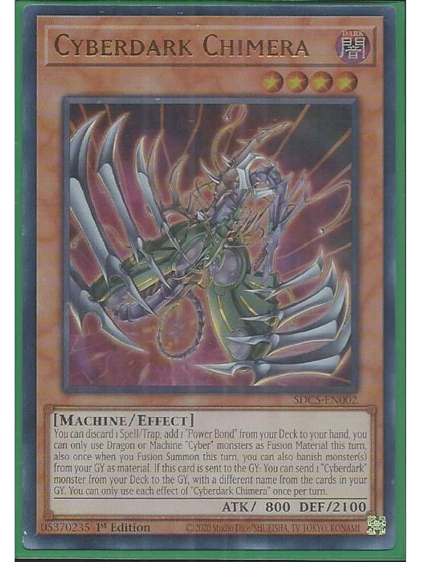 Cyberdark Chimera - SDCS-EN002 - Ultra Rare 1st Edition 1