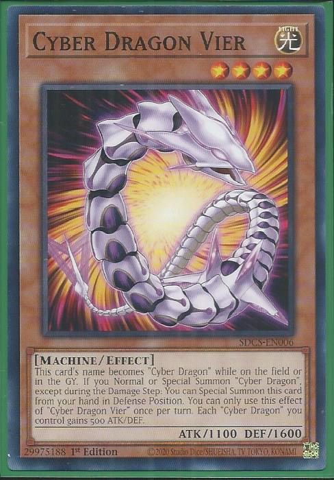 Cyber Dragon Vier - SDCS-EN006 - Common 1st Edition