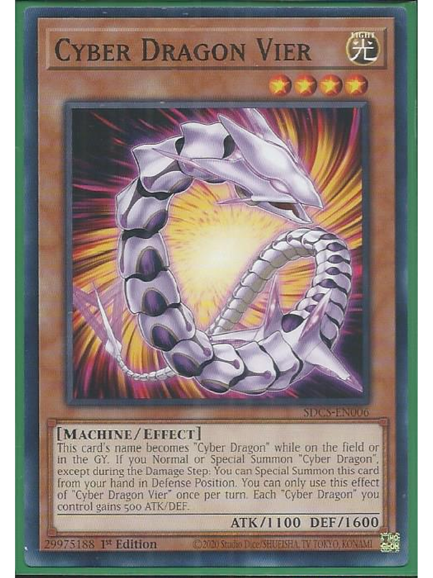 Cyber Dragon Vier - SDCS-EN006 - Common 1st Edition 1