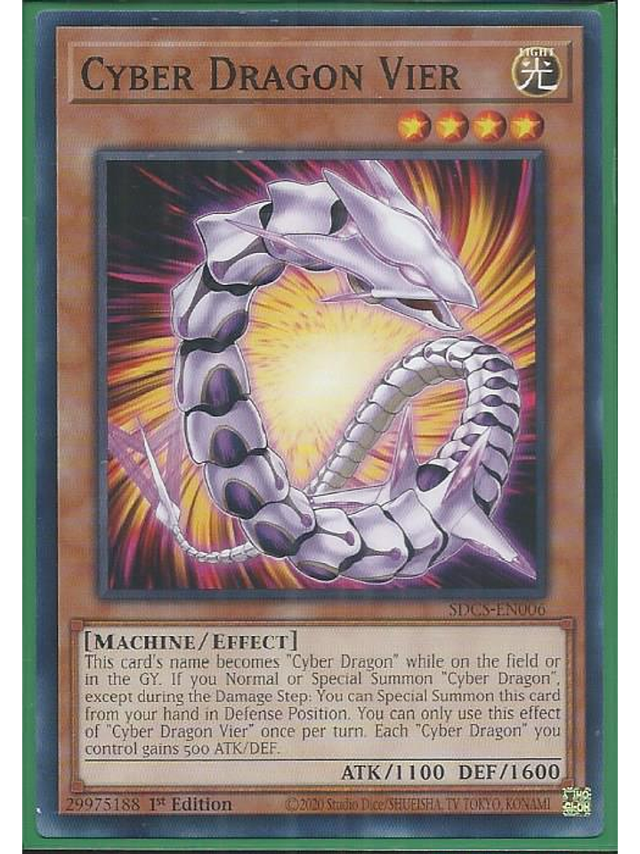Cyber Dragon Vier - SDCS-EN006 - Common 1st Edition 1