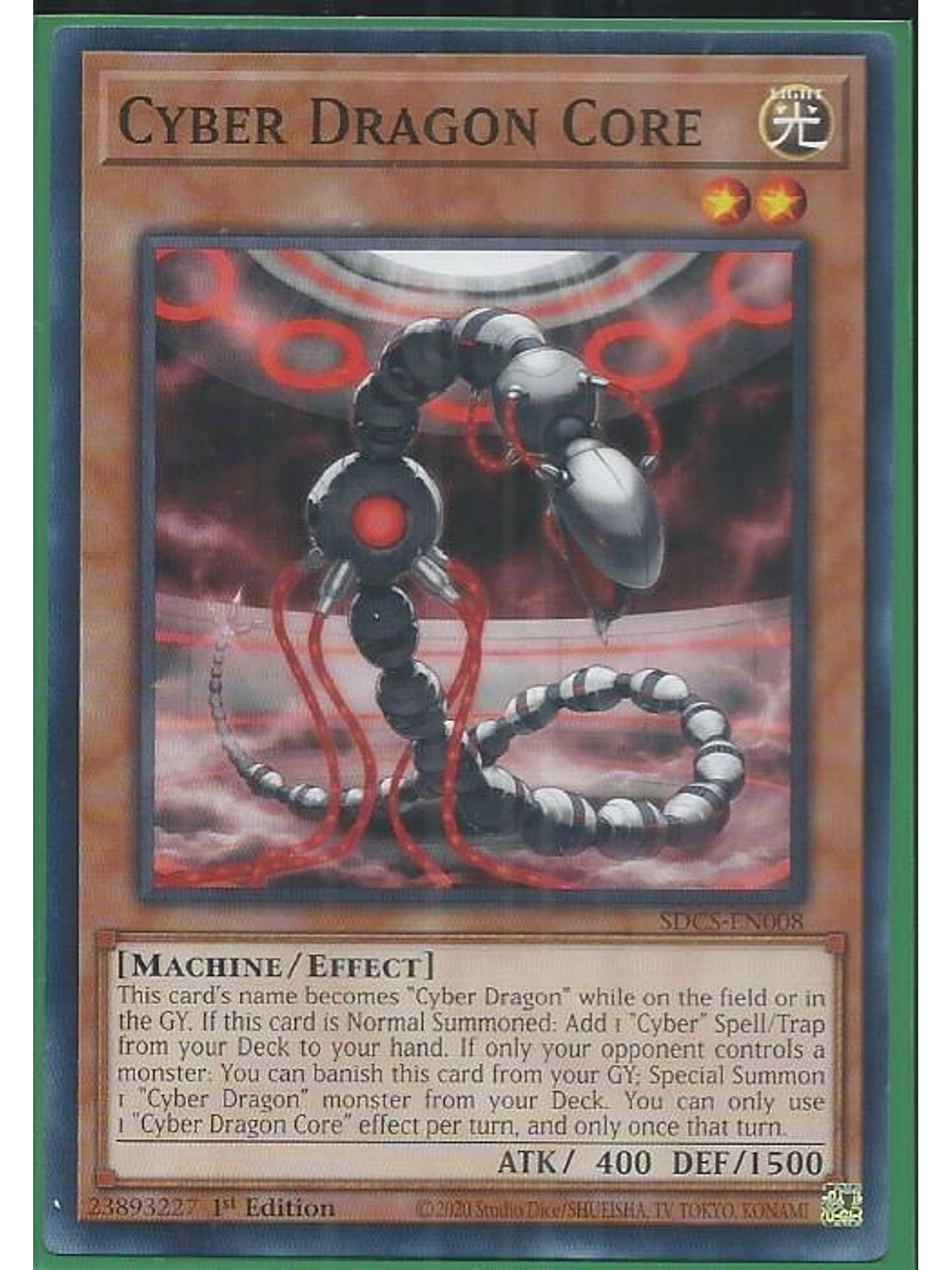 Cyber Dragon Core - SDCS-EN008 - Common 1st Edition 1