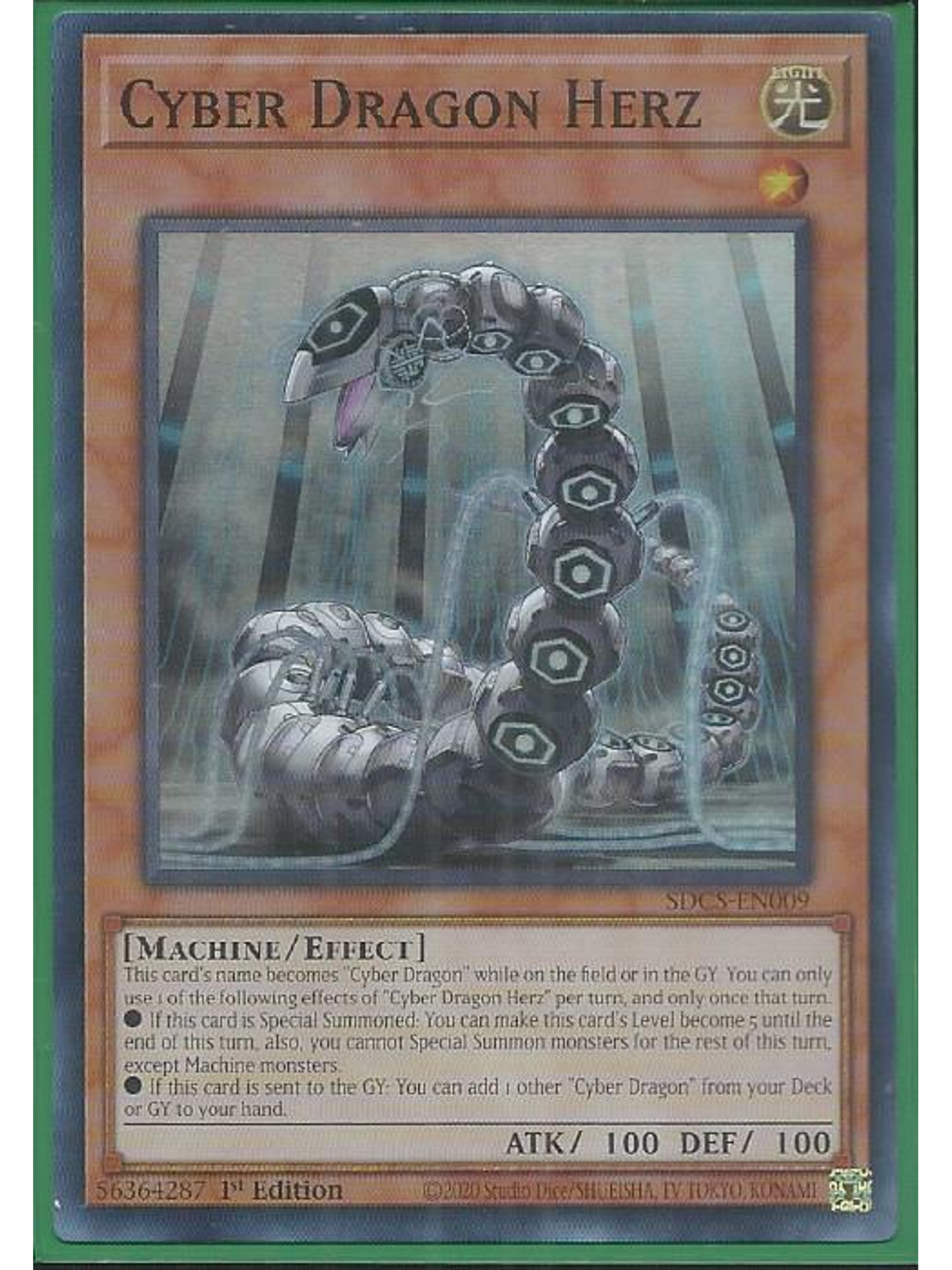 Cyber Dragon Herz - SDCS-EN009 - Super Rare 1st Edition 1