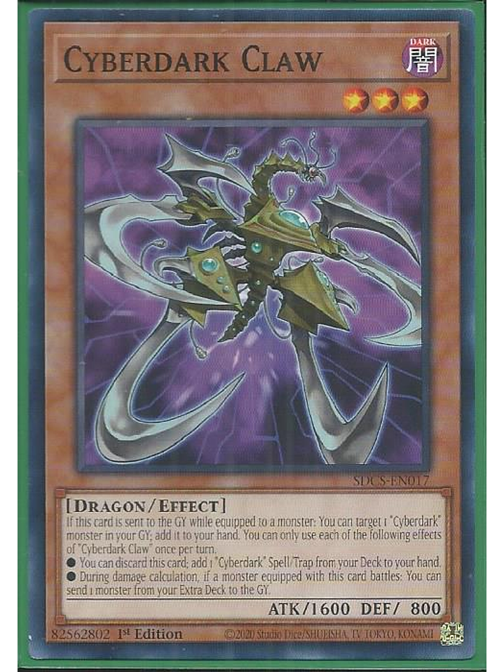 Cyberdark Claw - SDCS-EN017 - Common 1st Edition 1