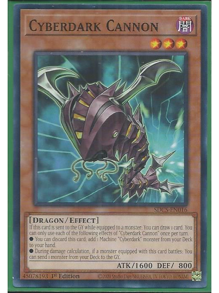 Cyberdark Cannon - SDCS-EN016 - Common 1st Edition 1