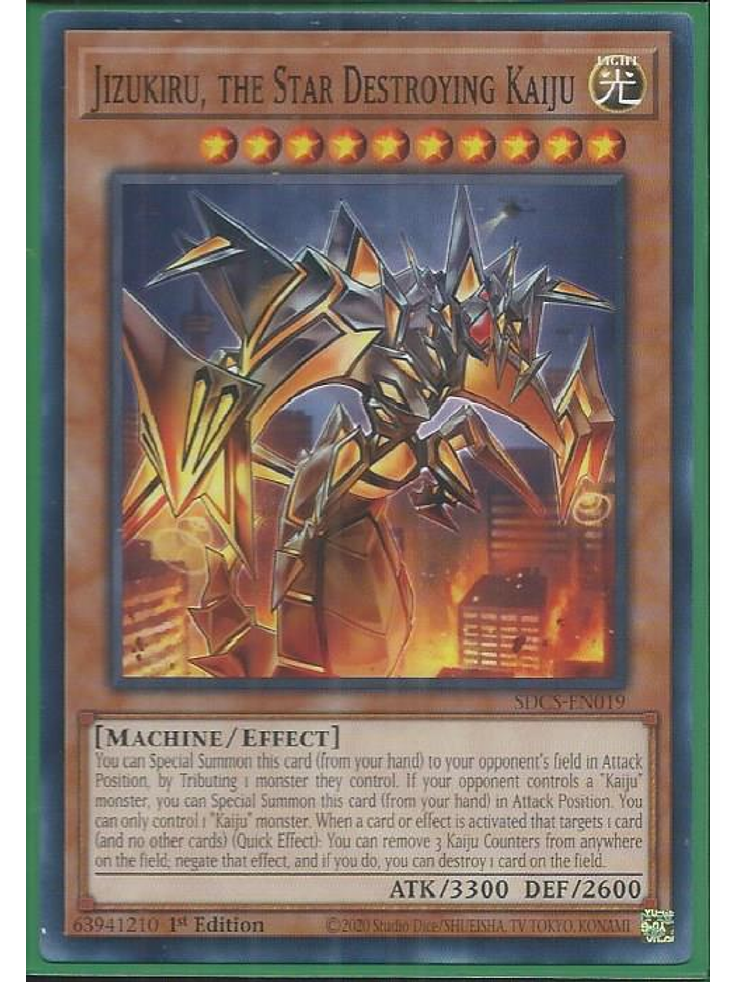 Jizukiru, the Star Destroying Kaiju - SDCS-EN019 - Common 1st Edition 1