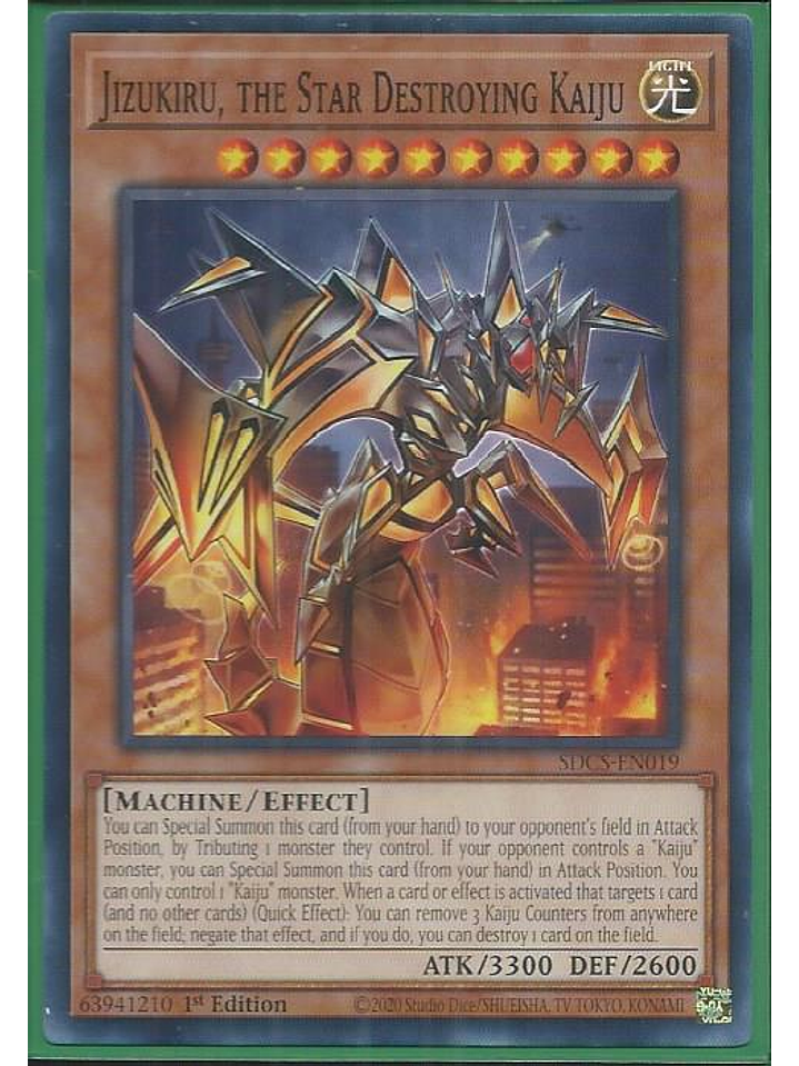 Jizukiru, the Star Destroying Kaiju - SDCS-EN019 - Common 1st Edition 1