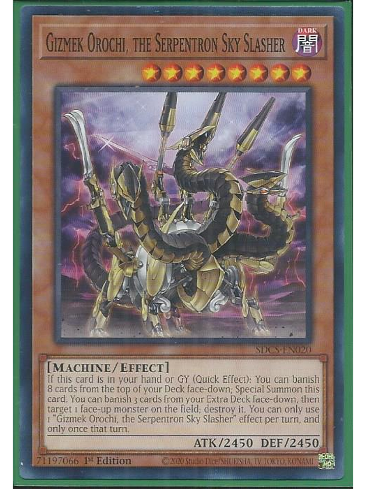 Gizmek Orochi, the Serpentron Sky Slasher - SDCS-EN020 - Common 1st Edition 1