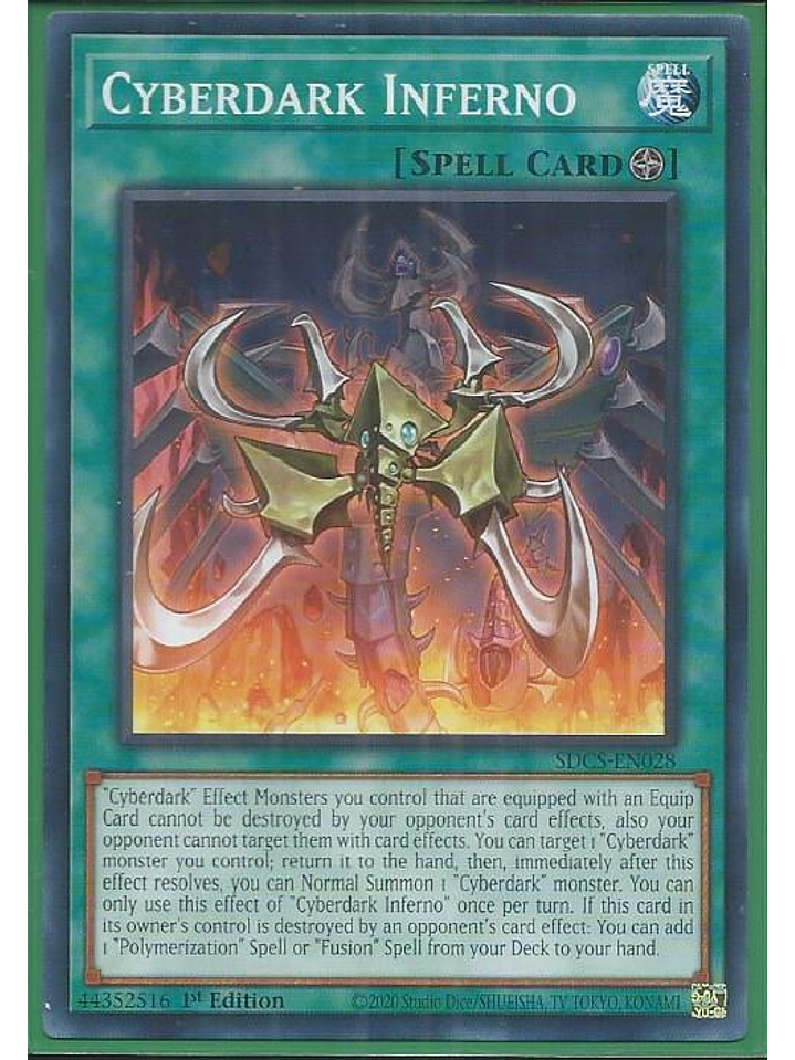 Cyberdark Inferno - SDCS-EN028 - Common 1st Edition 1