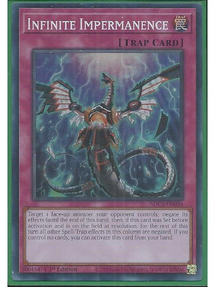 Infinite Impermanence - SDCS-EN036 - Super Rare 1st Edition 1