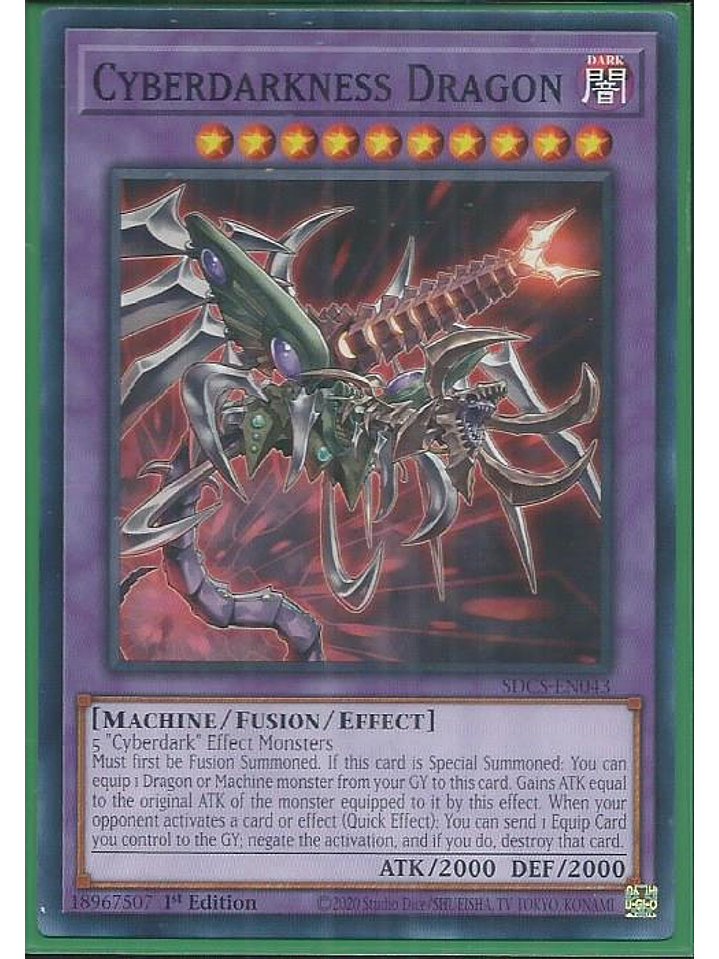 Cyberdarkness Dragon - SDCS-EN043 - Common 1st Edition 1