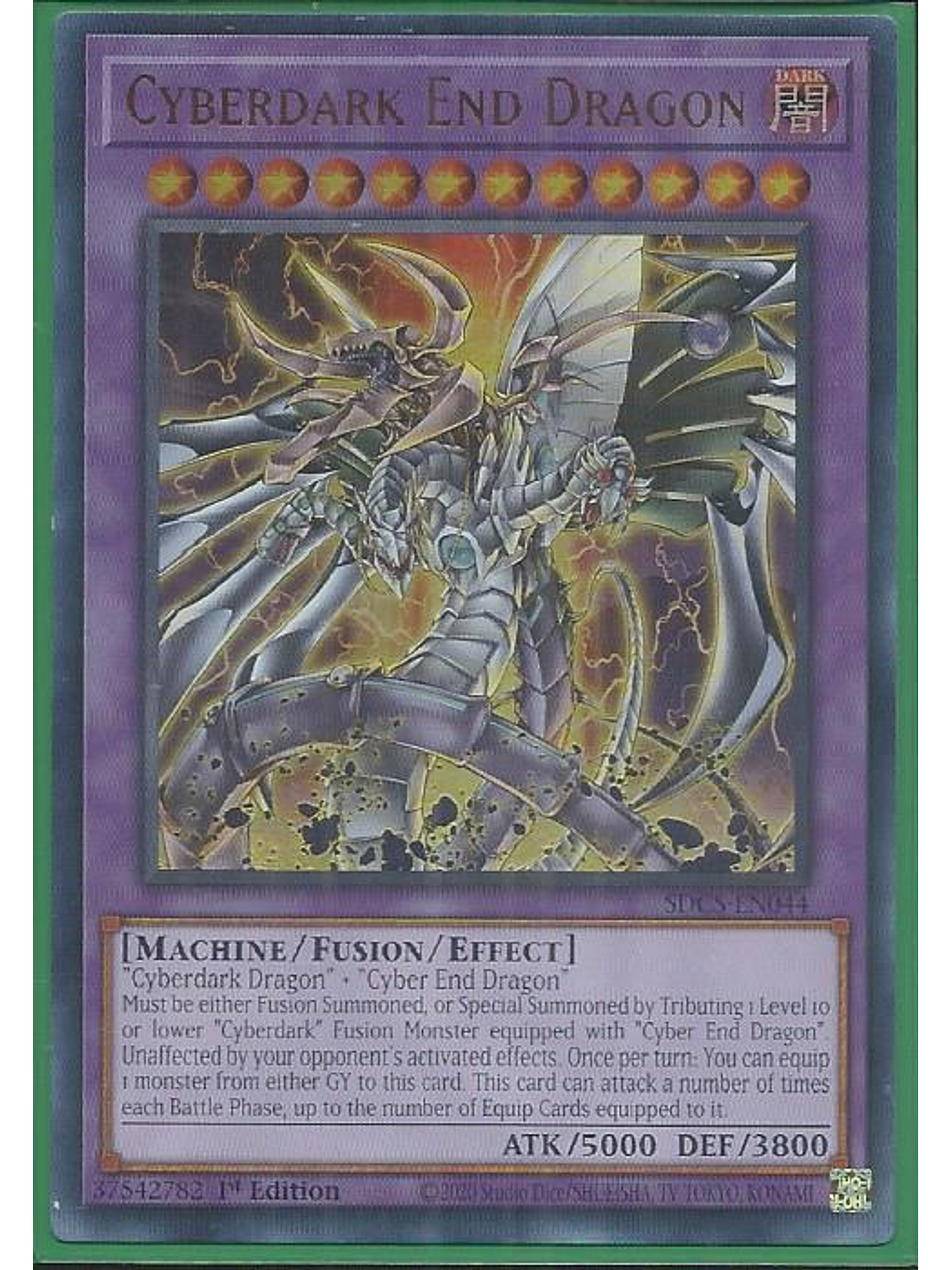Cyberdark End Dragon - SDCS-EN044 - Ultra Rare 1st Edition 1