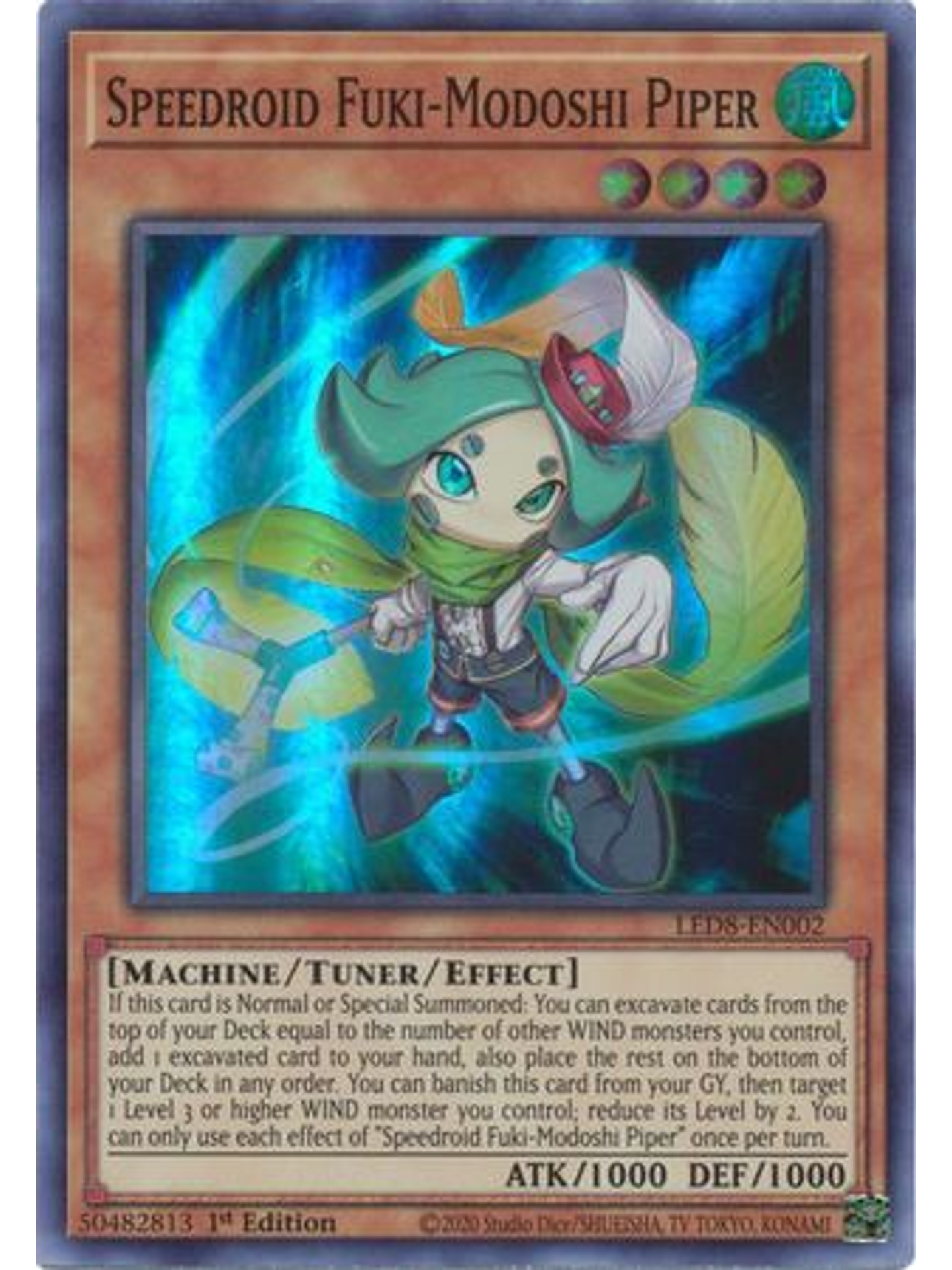 Speedroid Fuki-Modoshi Piper - LED8-EN002 - Super Rare 1st Edition 1