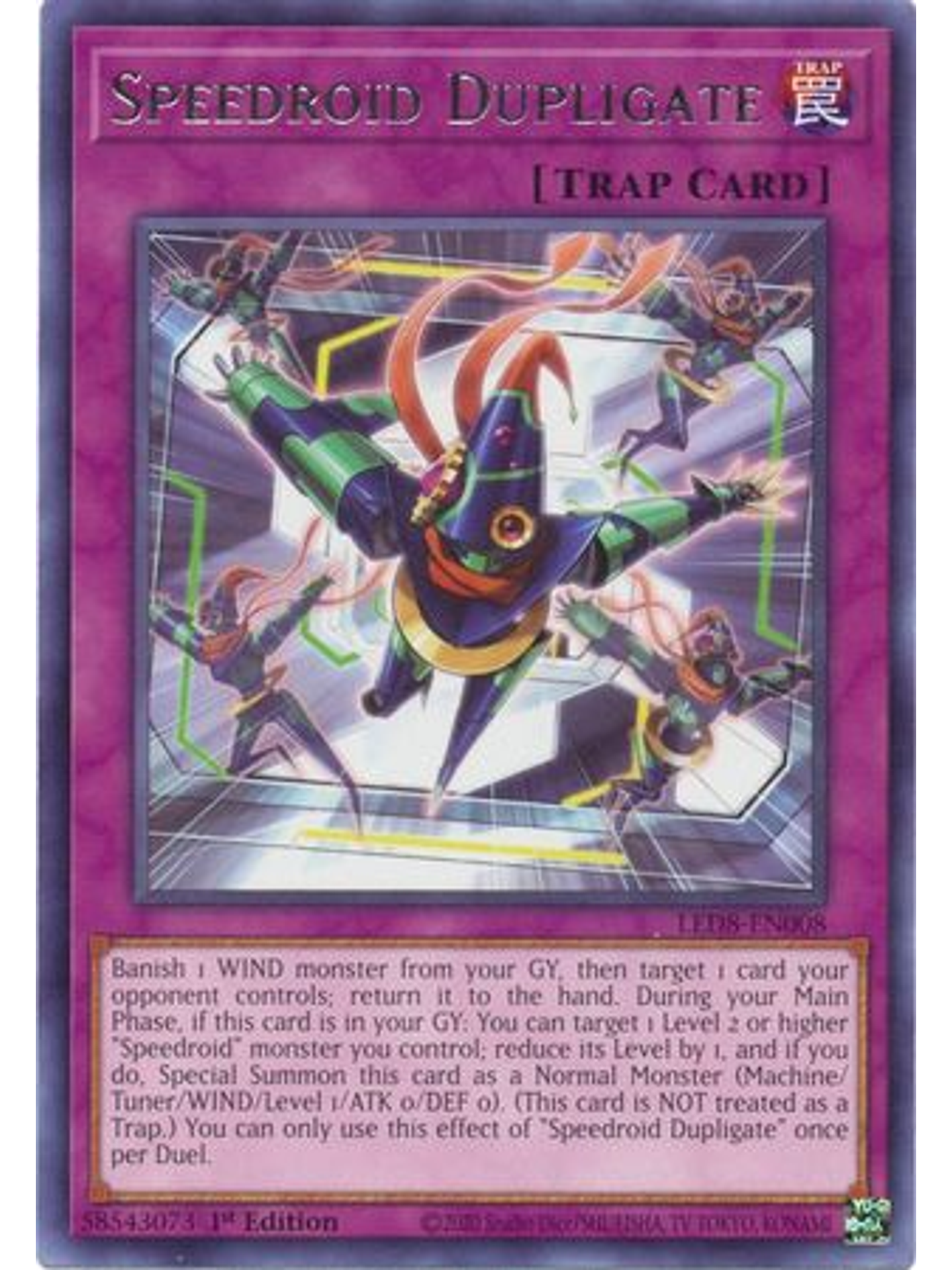 Speedroid Dupligate - LED8-EN008 - Rare 1st Edition 1