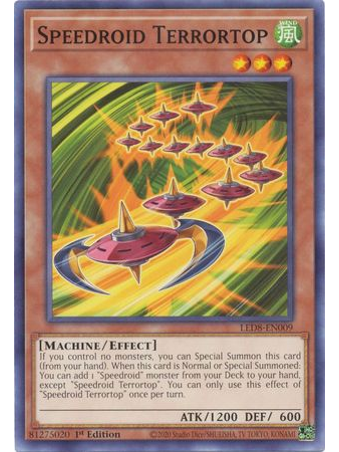 Speedroid Terrortop - LED8-EN009 - Common 1st Edition 1